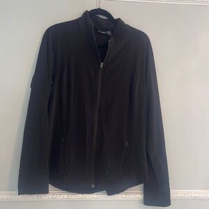 Athleta zipper jacket black 1X